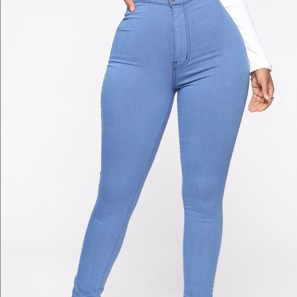 FASHION NOVA Super High Waist Denim Skinnies - Picture 2 of 6